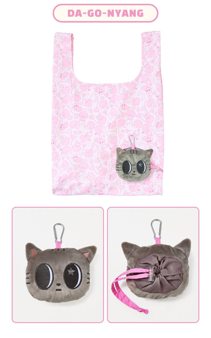 da-go-nyang face foldable bag