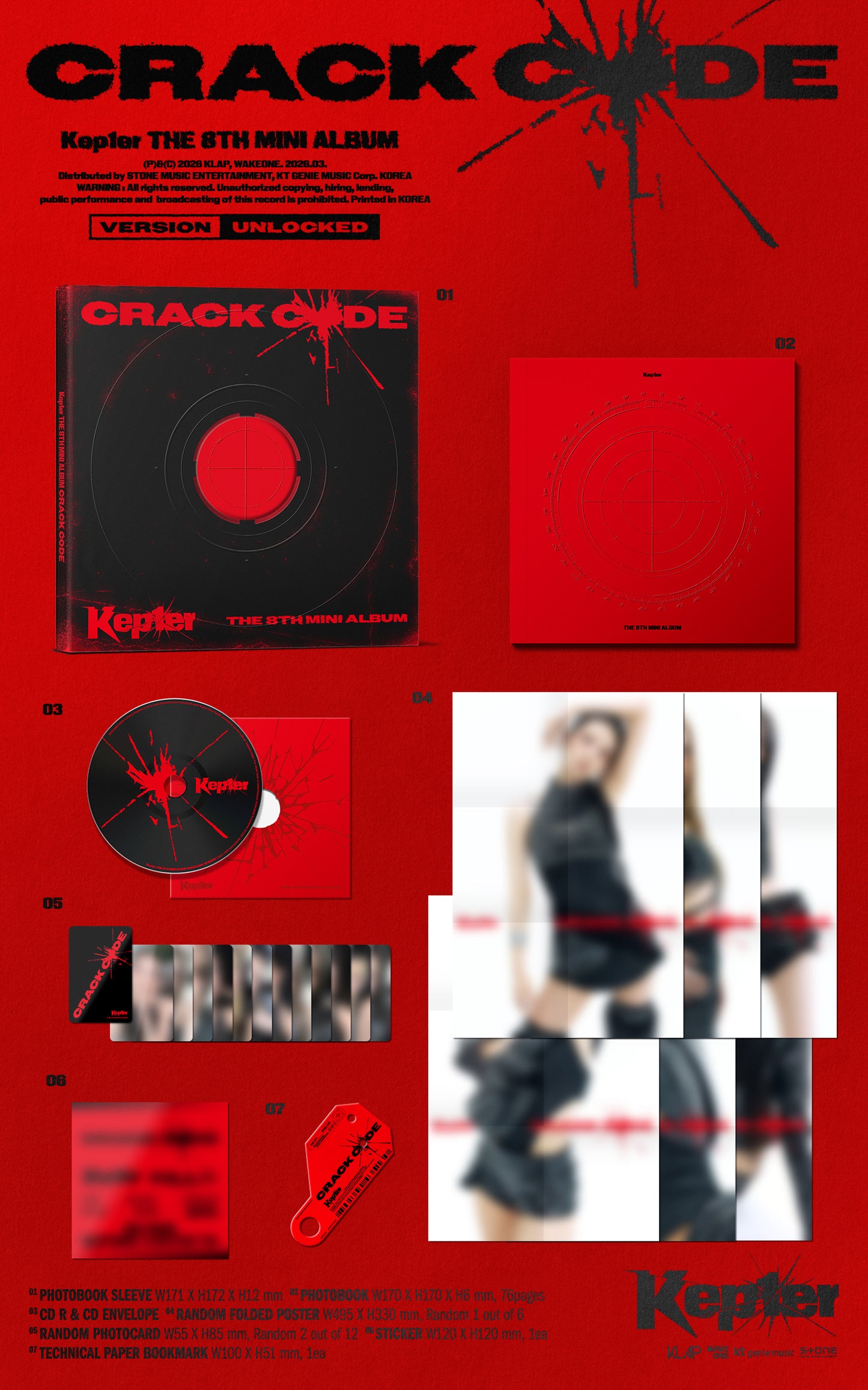 [PRE-ORDER] Kep1er - The 8th Mini Album 'CRACK CODE' (Photobook Ver.)