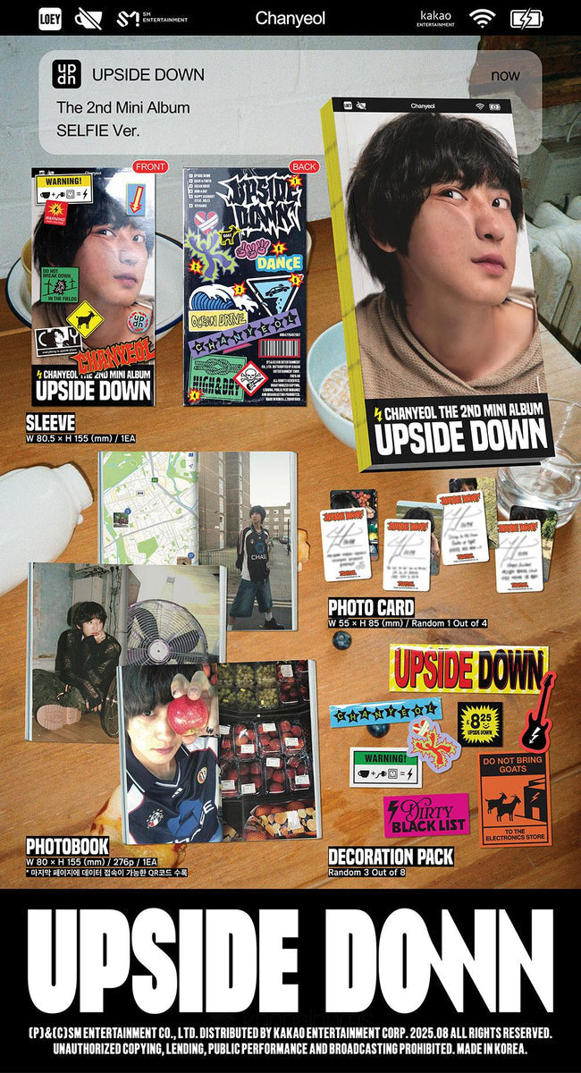 EXO - Chanyeol - 2nd Mini-Album 'Upside Down' (SELFIE ver.) (SMART ALBUM)