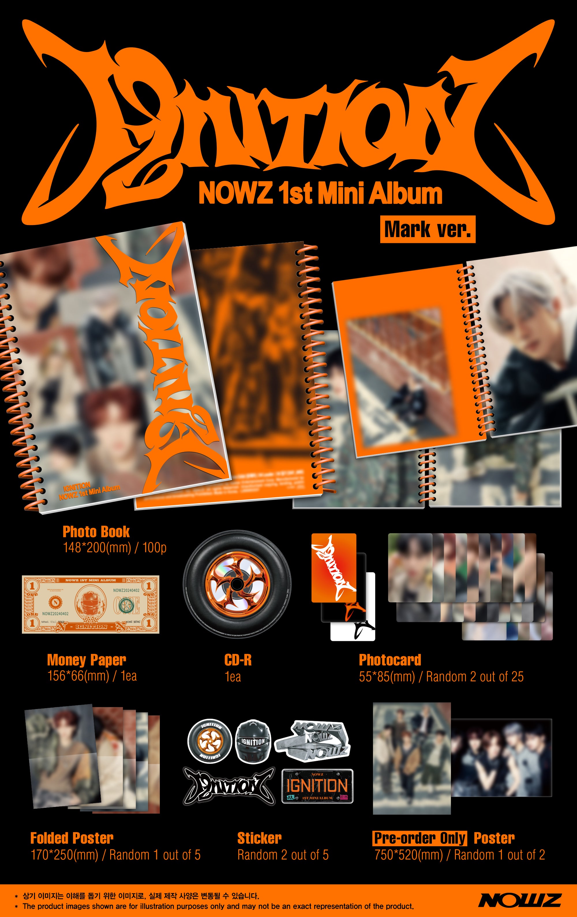 [FINAL SALE] NOWZ - 1st Mini Album 'IGNITION'