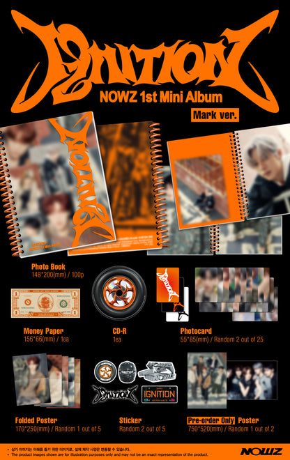 NOWZ - 1st Mini Album 'IGNITION' + Apple Music Photocard POB