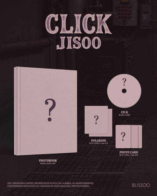 [PRE-ORDER] JISOO - Single Album 'CLICK' (Photobook ver.) + KTOWN4U POB