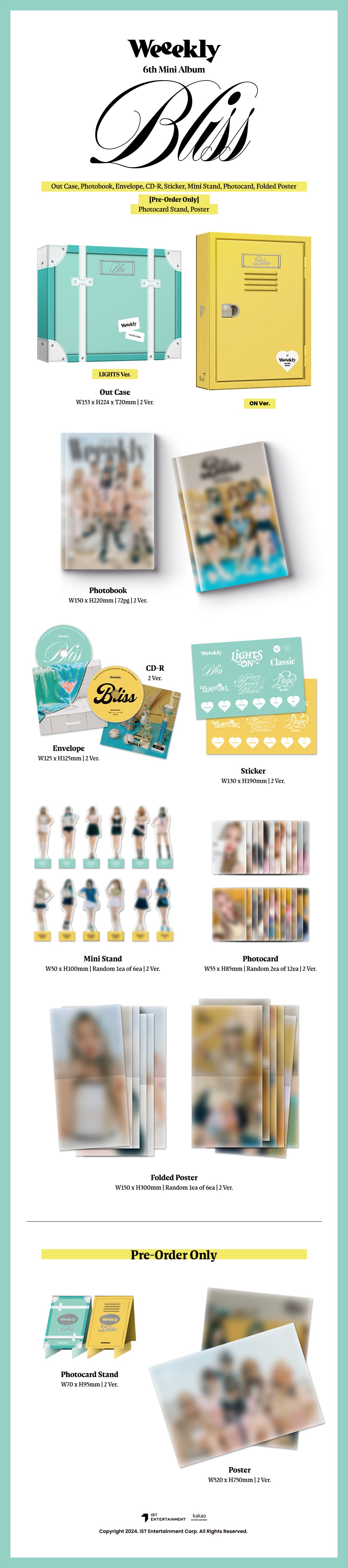 [FINAL SALE] Weeekly 위클리 - 6th Mini-Album 'Bliss'