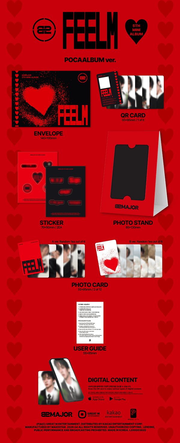 82MAJOR - 5th Mini Album 'FEELM' (POCAALBUM Ver.)