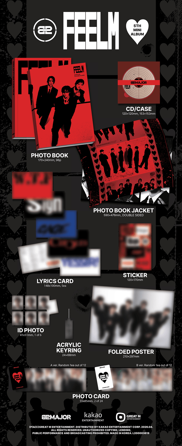 82MAJOR - 5th Mini Album 'FEELM' (Photobook Ver.)