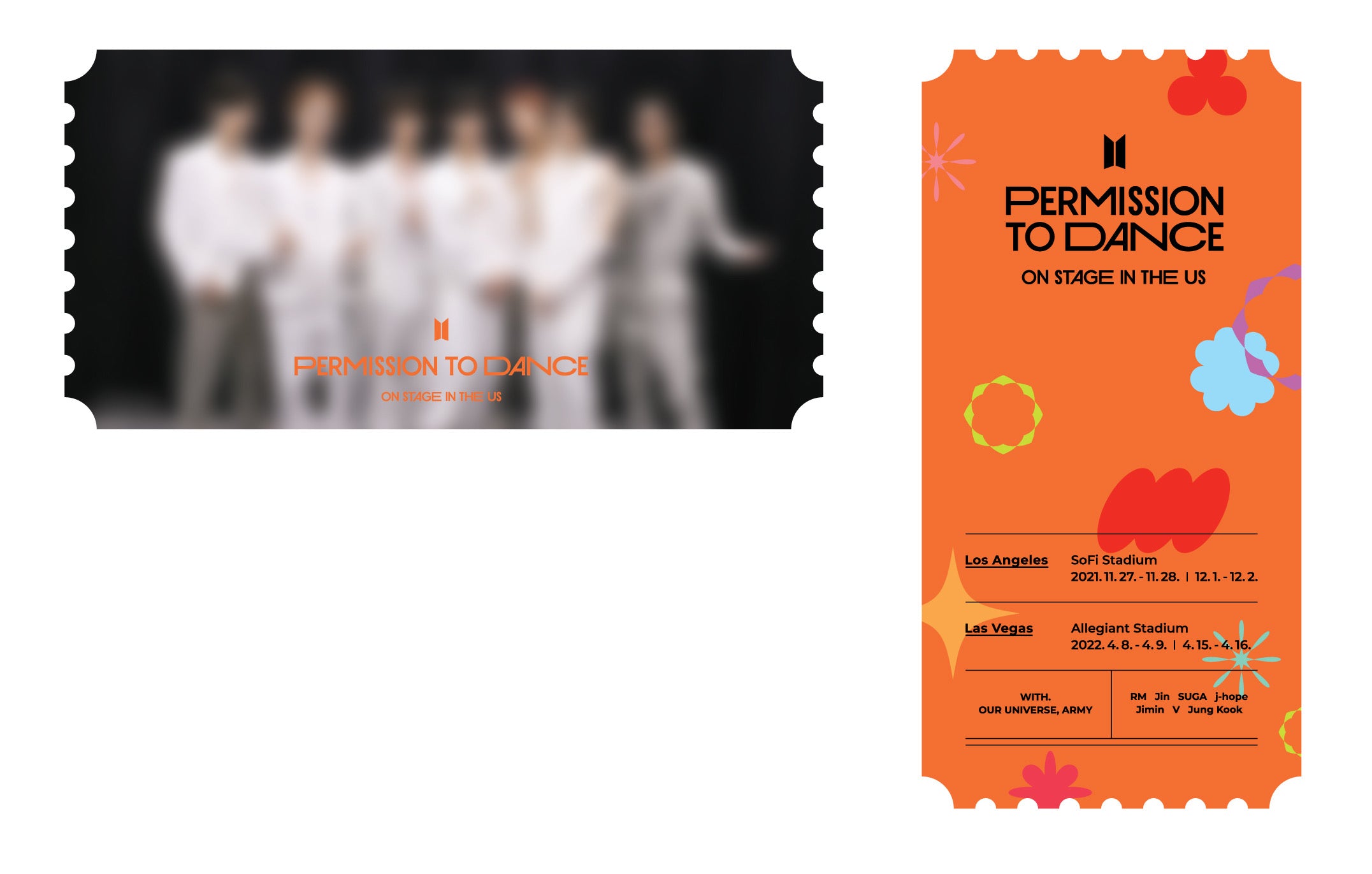 BTS - PERMISSION TO DANCE ON STAGE IN THE US (Digital Code) + POB 