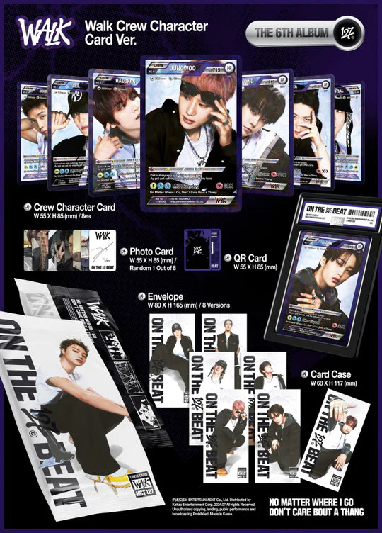 [FINAL SALE] NCT 127 - 6th Album 'WALK' (Walk Crew Character Card Version)