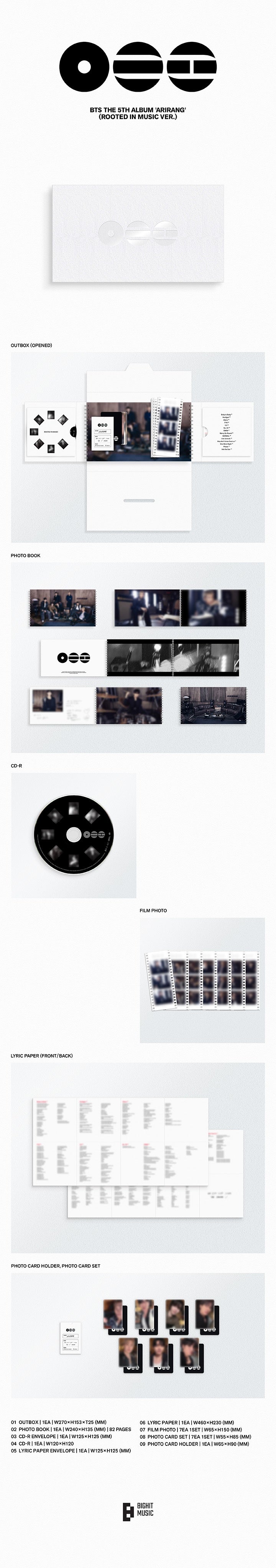 BTS - 5th Album 'ARIRANG' (Standard ver.) + Soundwave Photocard POB