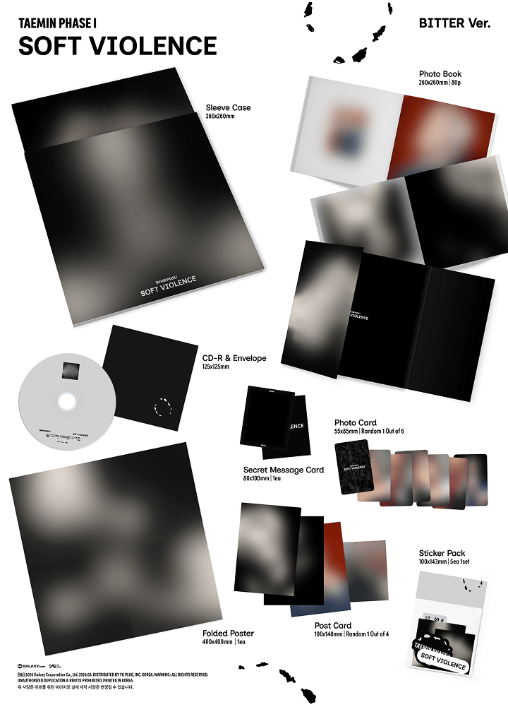 [PRE-ORDER] TAEMIN - 'PHASE 1 : Soft Violence' (Photobook ver.) + Apple Music Photocard POB