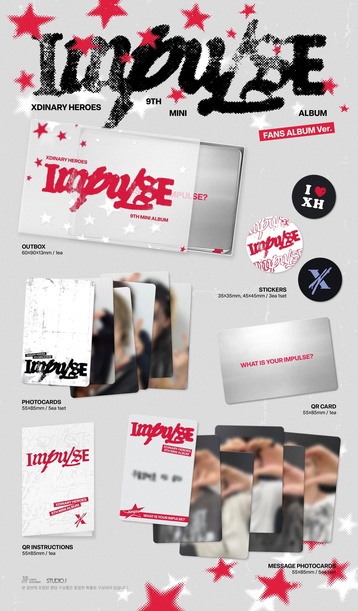 [PRE-ORDER] Xdinary Heroes - 9th Mini Album 'IMPULSE' (FANS ALBUM Platform ver.)