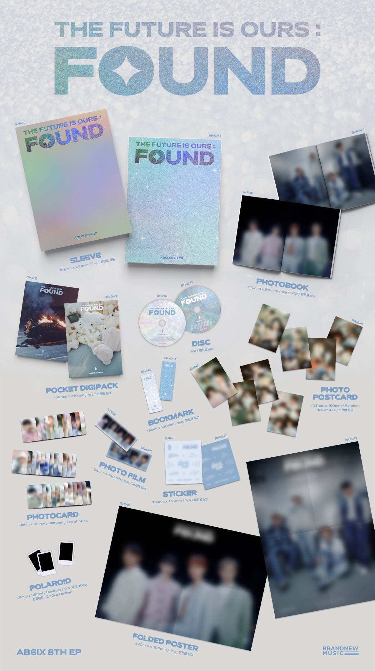 [FINAL SALE] AB6IX - 8th EP 'THE FUTURE IS OURS : FOUND'