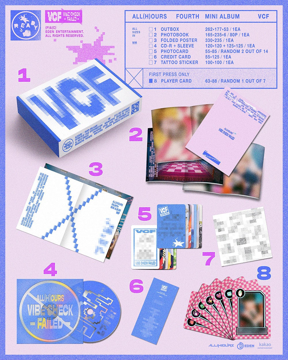 ALL(H)OURS - 4th Mini Album 'VCF' (Standard Ver.)