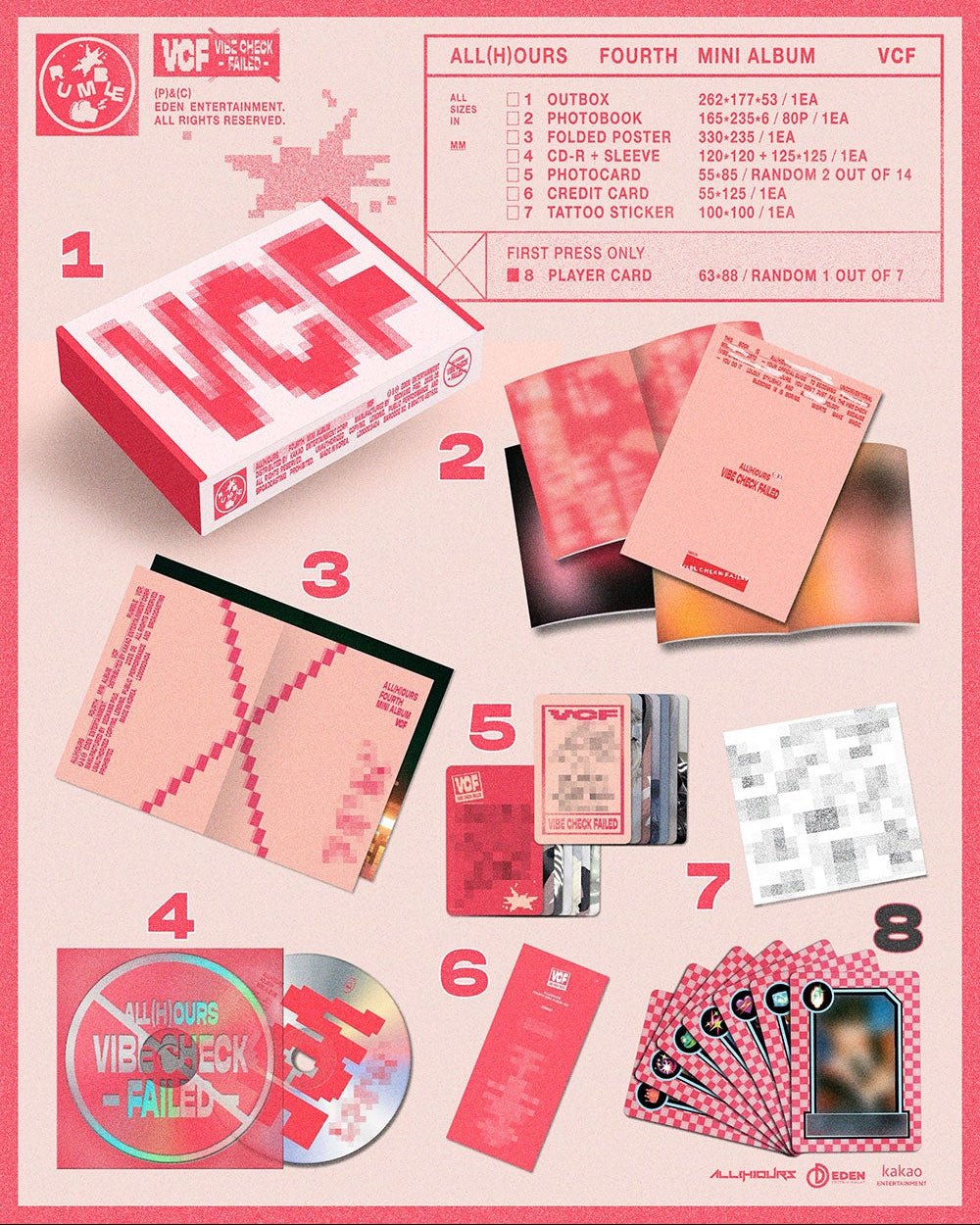 ALL(H)OURS - 4th Mini Album 'VCF' (Standard Ver.)