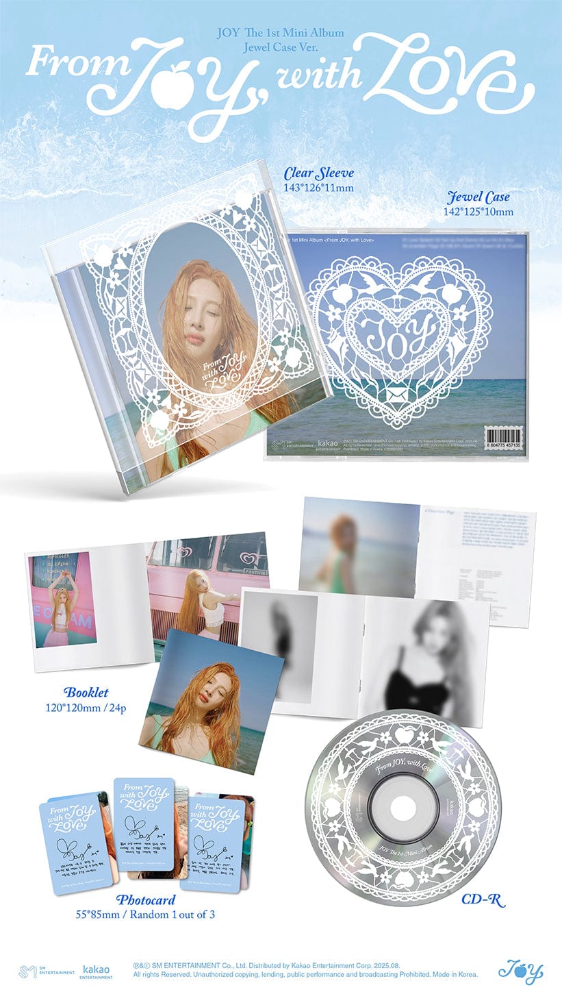 [PRE-ORDER] Red Velvet - JOY - 1st Mini Album 'From JOY, with Love' (Jewel Case Version)