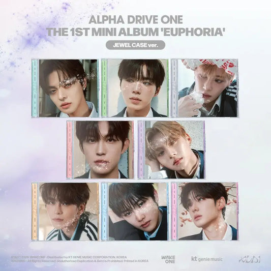 ALPHA DRIVE ONE - 1st Mini Album 'EUPHORIA' (JEWEL CASE ver.) + Apple Music Photocard POB
