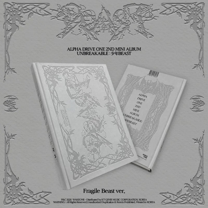 [PRE-ORDER] ALPHA DRIVE ONE - 2nd Mini Album 'UNBREAKABLE : 少年BEAST' (Fragile Beast Ver.) + Kpop2gether POB