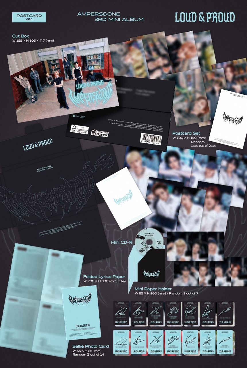 AMPERS&ONE - 3rd Mini Album 'LOUD & PROUD' (POSTCARD ver.) + Apple Music POB