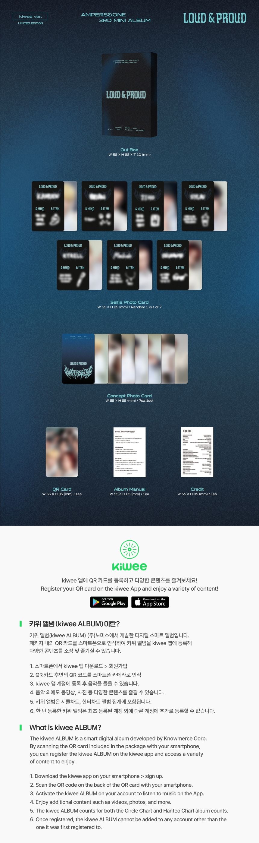 AMPERS&ONE - 3rd Mini Album 'LOUD & PROUD' (kiwee ver.) (LIMITED EDITION)