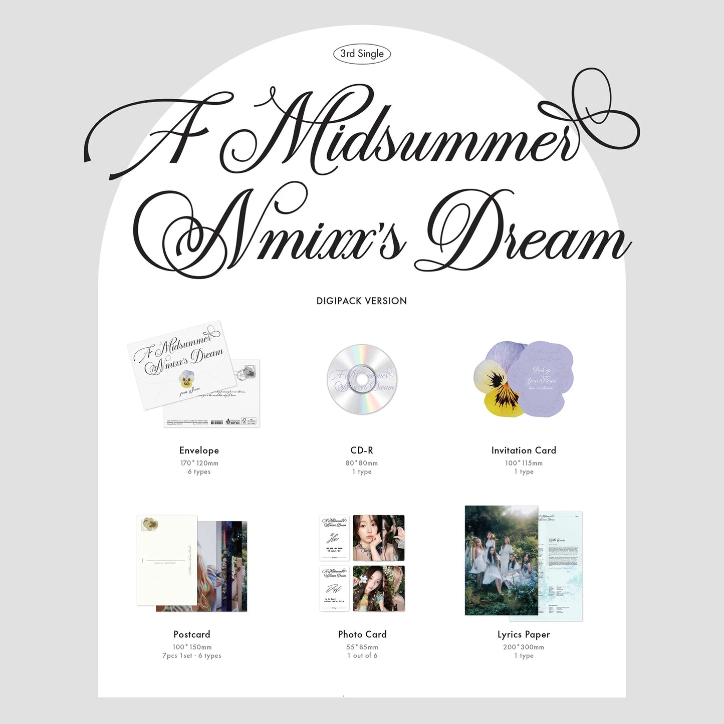 NMIXX - 3rd Single Album 'A Midsummer NMIXX's Dream' (Digipack Version)