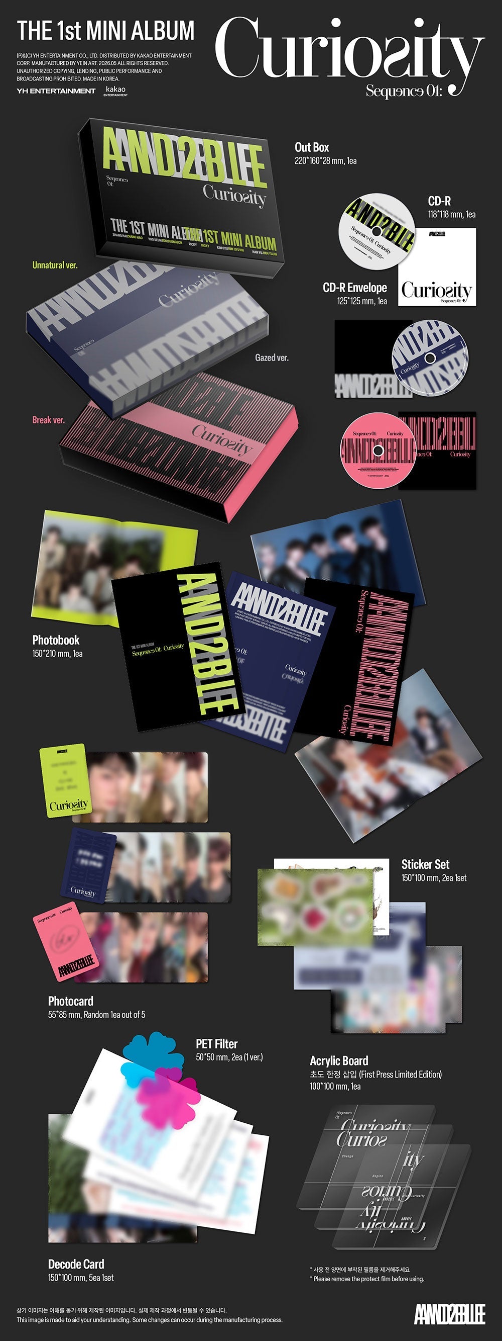 AND2BLE - 1st Mini Album 'Sequence 01 Curiosity' (Standard Ver.)