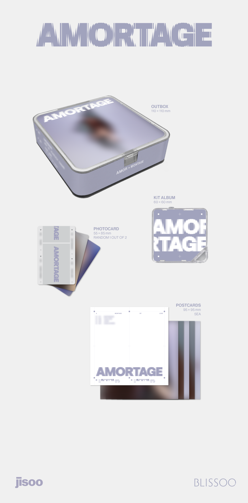 BLACKPINK - JISOO - Mini-Album 'AMORTAGE' (APP Version)