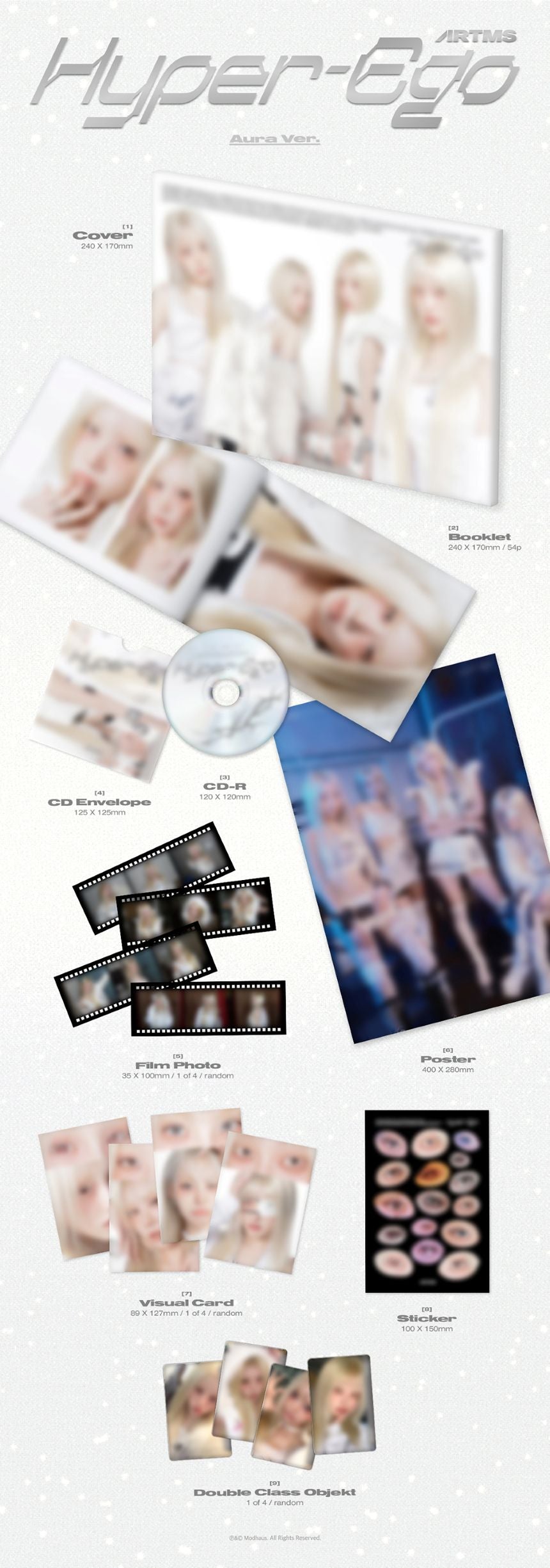ARTMS - 2nd Mini Album 'Hyper-Ego' (Standard Ver.) + Apple Music Polaroid POB