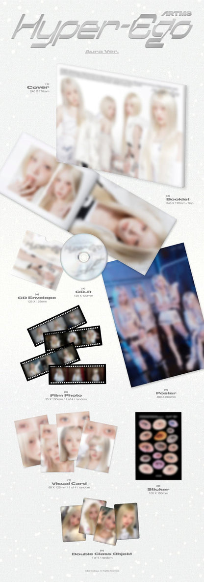 [PRE-ORDER] ARTMS - 2nd Mini Album 'Hyper-Ego' (Standard Ver.) + Apple Music Polaroid POB