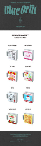 [PRE-ORDER] ATEEZ - 8th Anniversary Exhibition Blue Drift MD - GACHA LED SIGN MAGNET