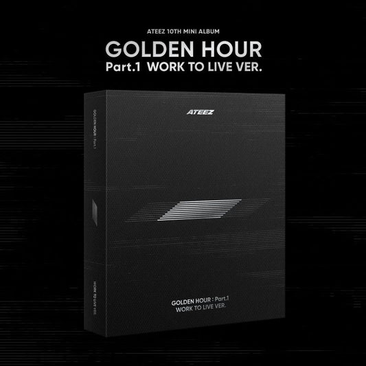 ATEEZ - 10th Mini-Album [GOLDEN HOUR Part.1 'WORK TO LIVE VER.'] + Apple Music POB Photocard Set