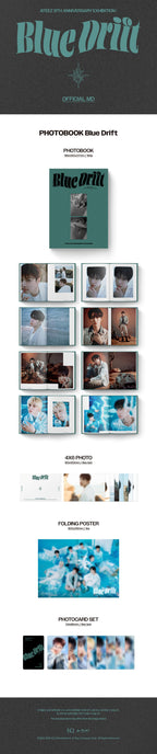 [PRE-ORDER] ATEEZ - 8th Anniversary Exhibition - PHOTOBOOK 'Blue Drift' + POB
