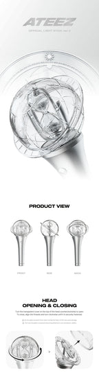 ATEEZ - OFFICIAL LIGHT STICK ver.3 + STICKER POB
