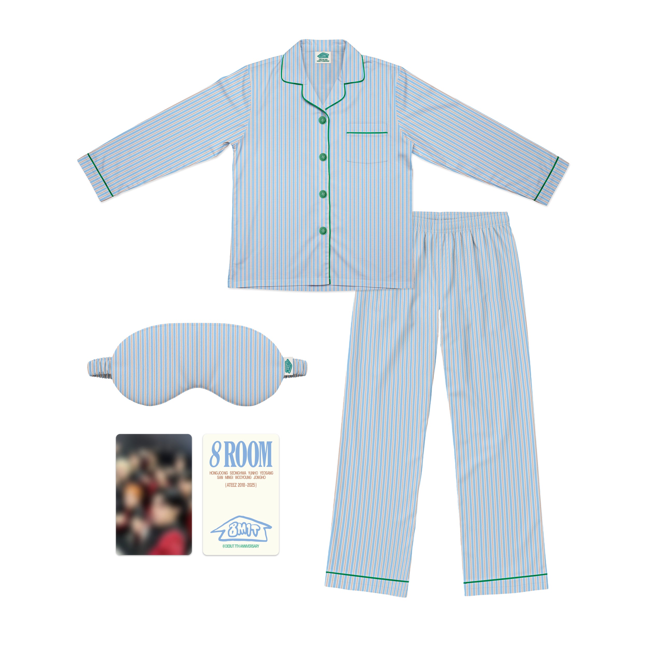 ATEEZ - 8ROOM OFFICIAL MD - Pajamas & Sleep Mask