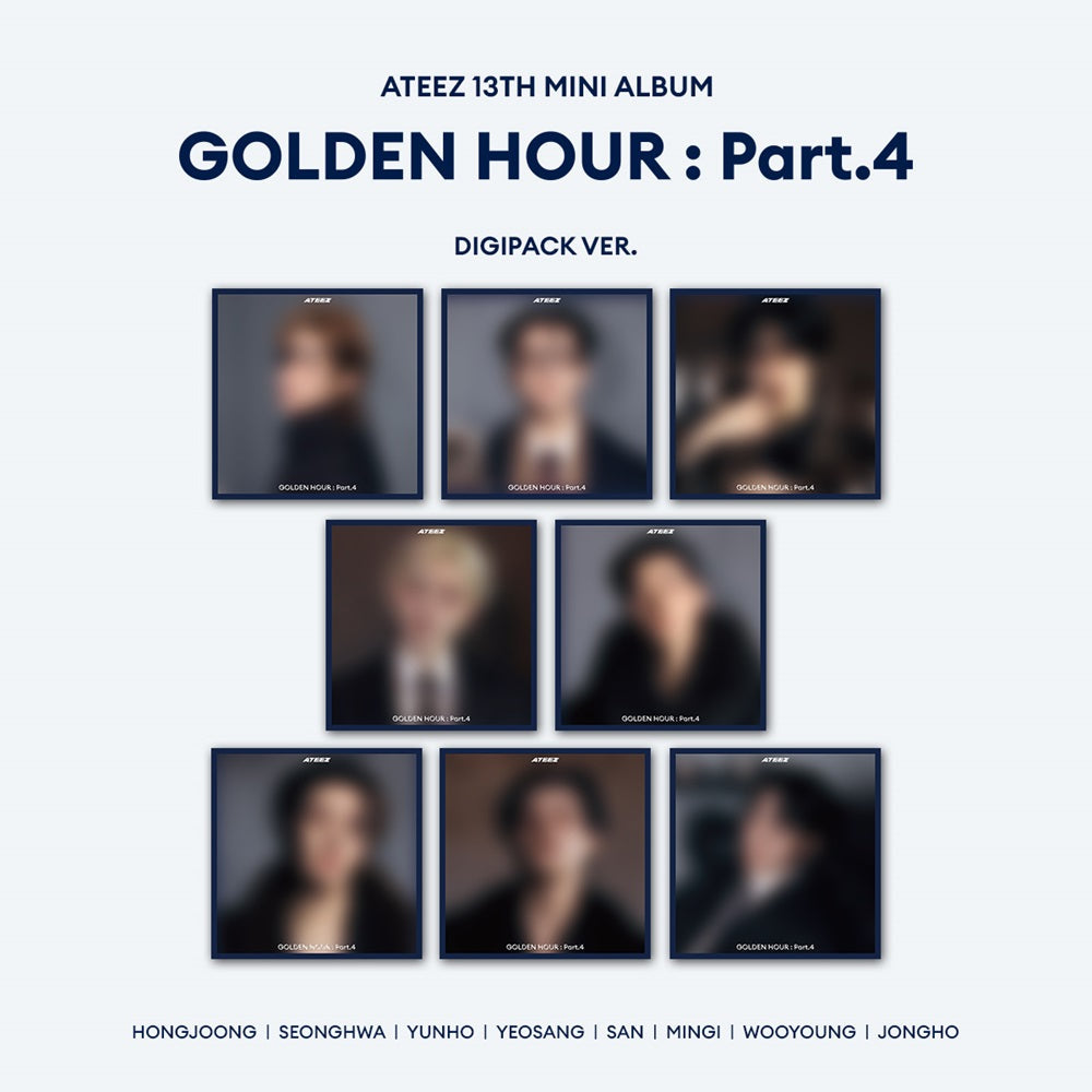 ATEEZ - 13th Mini Album 'GOLDEN HOUR : Part.4' (Digipack ver.)