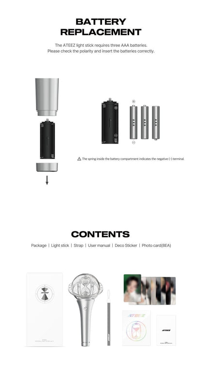 [PRE-ORDER] ATEEZ - OFFICIAL LIGHT STICK ver.3 + STICKER POB