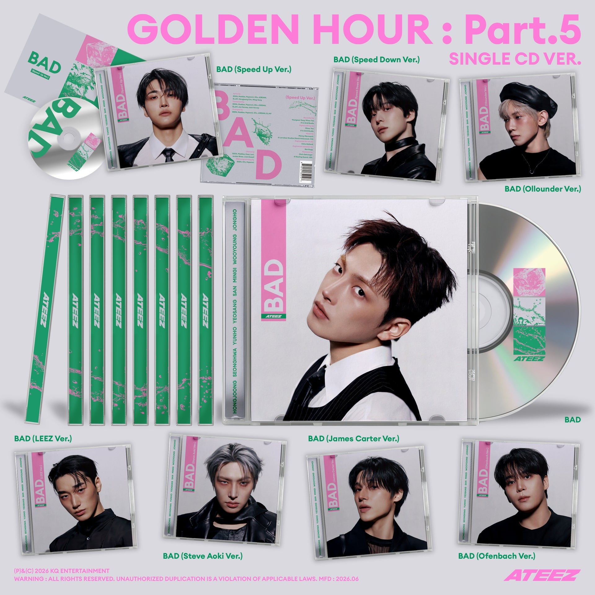 ATEEZ - 'BAD' Single CD