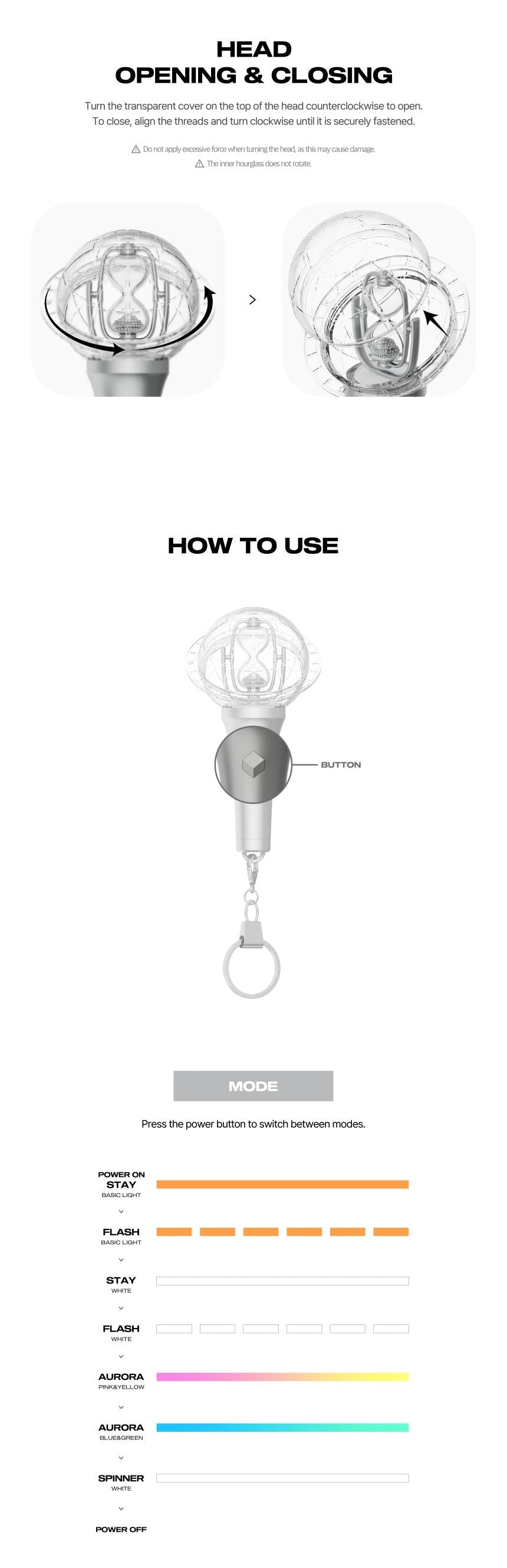 ATEEZ - OFFICIAL LIGHTINY KEYRING ver.3