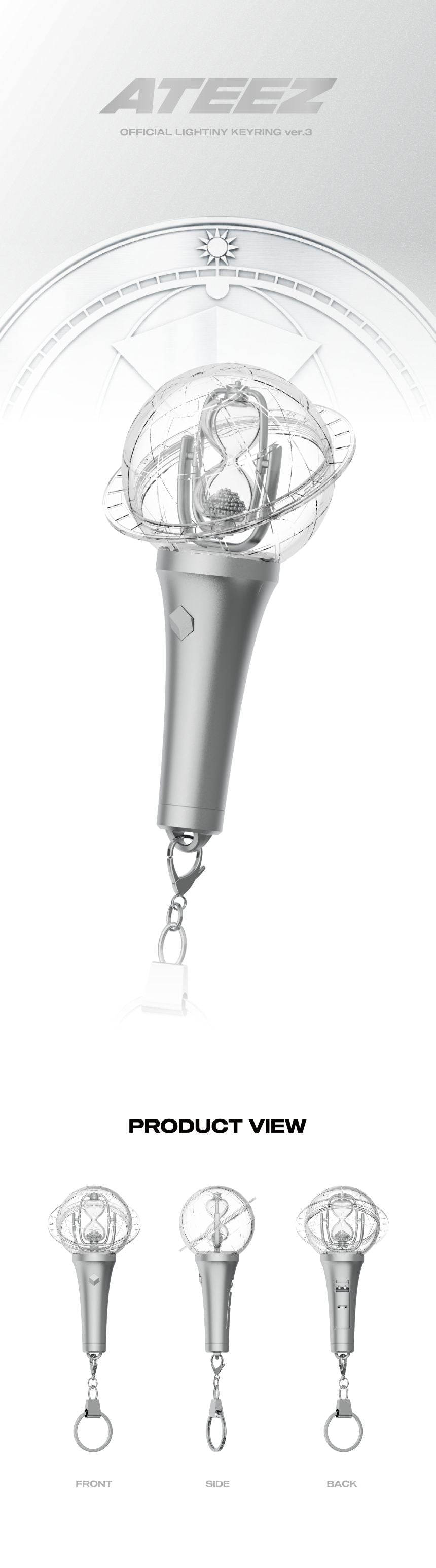 ATEEZ - OFFICIAL LIGHTINY KEYRING ver.3