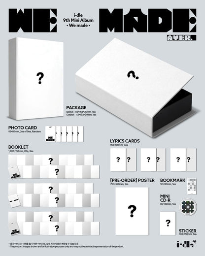 [PRE-ORDER] i-dle - 9th Mini Album 'We made' (A ver.) + Apple Music POB
