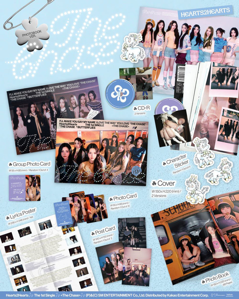 Hearts2Hearts - 1st Single 'The Chase' (Photo Book Version)