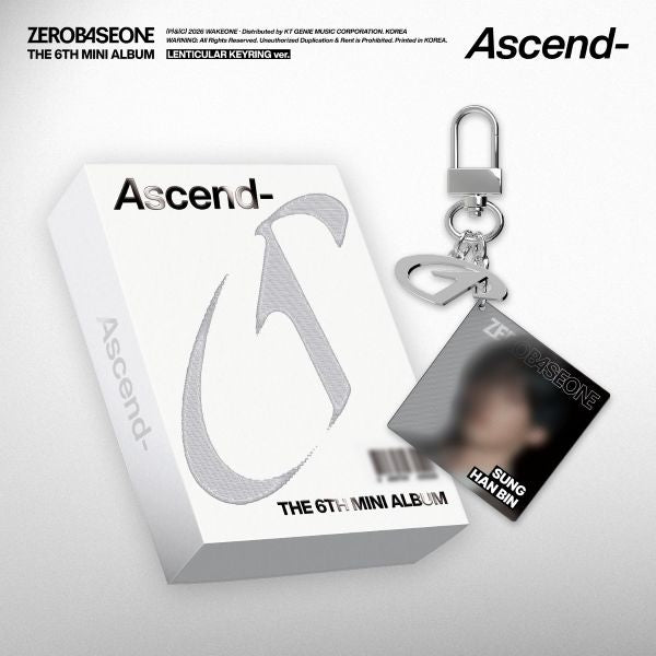 ZEROBASEONE - 6th Mini Album 'Ascend-' (LENTICULAR KEYRING Ver.) (RANDOM)