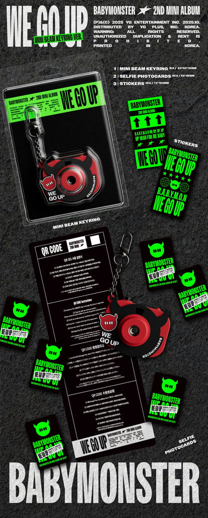 [PRE-ORDER] BABYMONSTER - 2nd Mini Album 'We Go Up' (MINI BEAM KEYRING Ver.)
