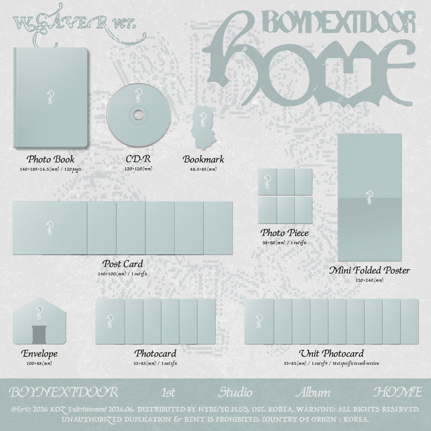 [PRE-ORDER] BOYNEXTDOOR - 1st STUDIO ALBUM 'HOME' (RANDOM MEMBER SIGNED)
