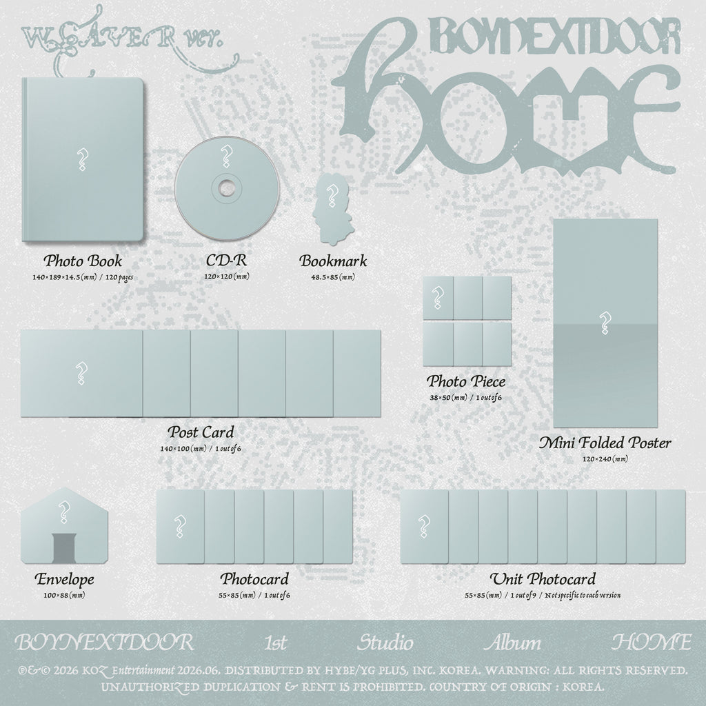 BOYNEXTDOOR - 1st STUDIO ALBUM 'HOME' (hello82 Exclusive)