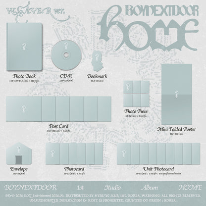 [PRE-ORDER] BOYNEXTDOOR - 1st STUDIO ALBUM 'HOME' (hello82 Exclusive)