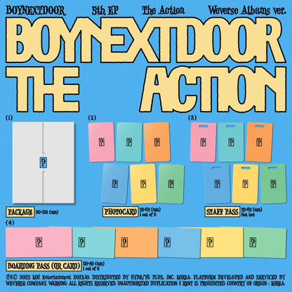 [PRE-ORDER] BOYNEXTDOOR - 5th EP 'The Action' (Weverse Album ver.) + Apple Music LOGO Magnet POB