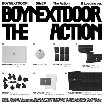 [PRE-ORDER] BOYNEXTDOOR - 5th EP 'The Action' (Photobook ver.) + Apple Music Photocard POB