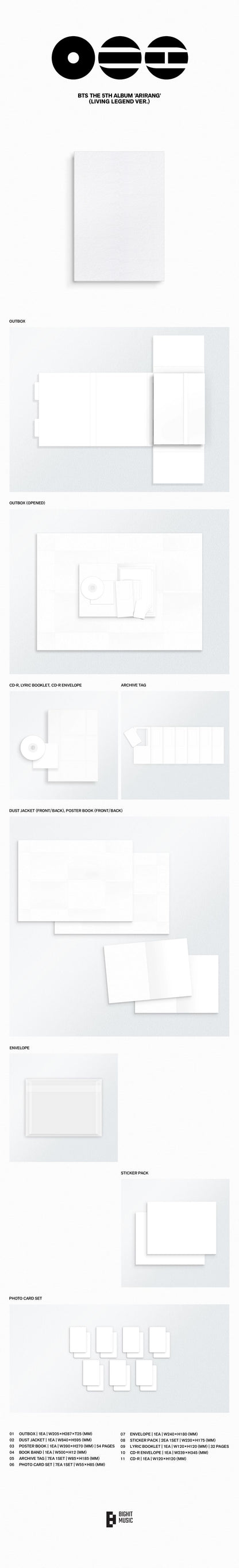 [PRE-ORDER] BTS - 5th Album 'ARIRANG' (Living Legend ver.) + Soundwave Photocard POB