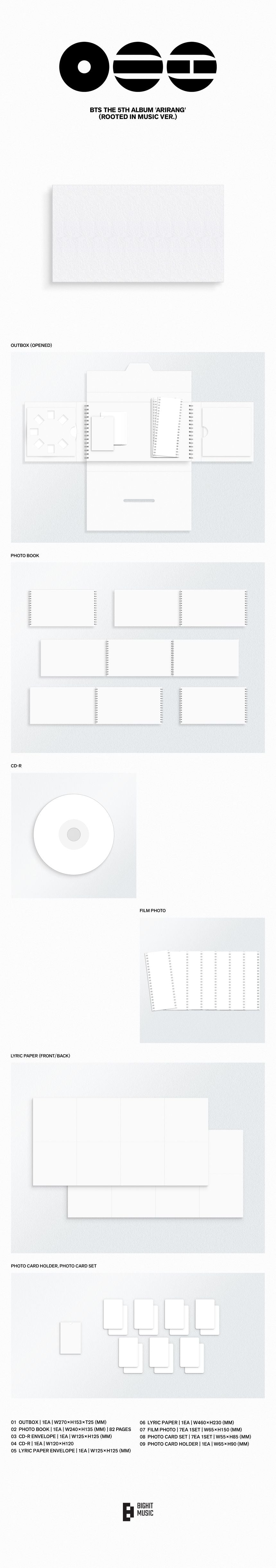 [PRE-ORDER] BTS - 5th Album 'ARIRANG' (Standard ver.) + Soundwave Photocard POB