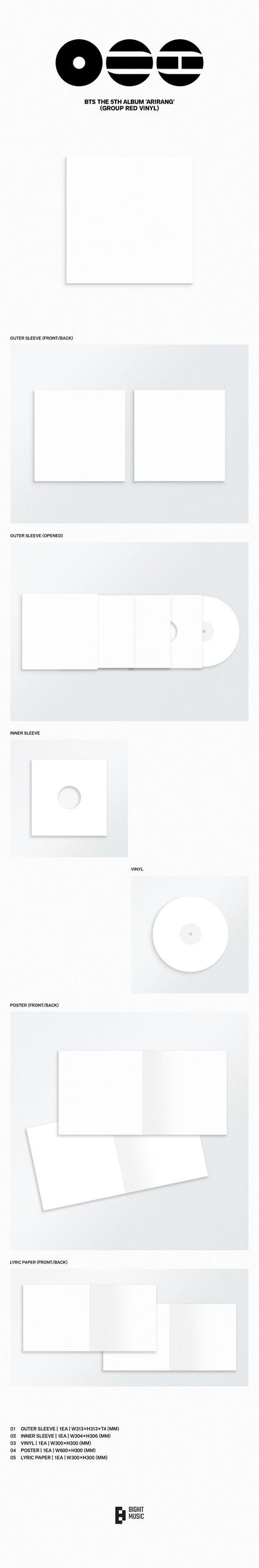 [PRE-ORDER] BTS - 5th Album 'ARIRANG' (Standard Vinyl)