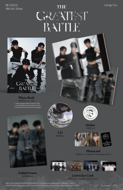 Big Ocean - 3rd Mini Album 'The Greatest Battle' (SPECIAL EDITION
